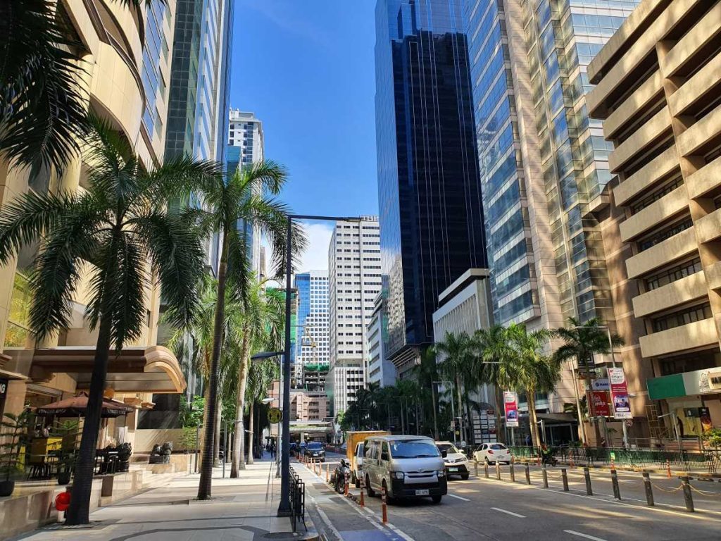 A view of the business and commerical district development in Ortigas City.