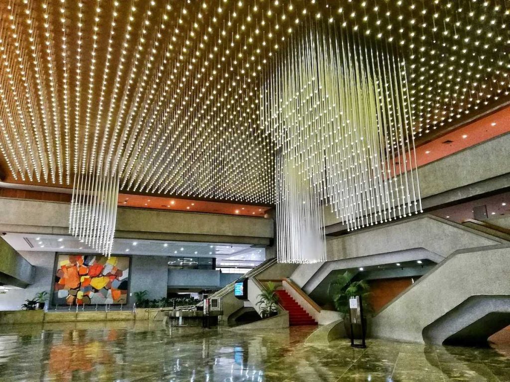 Interior view of the Philippine International Convention Center in Pasay City.