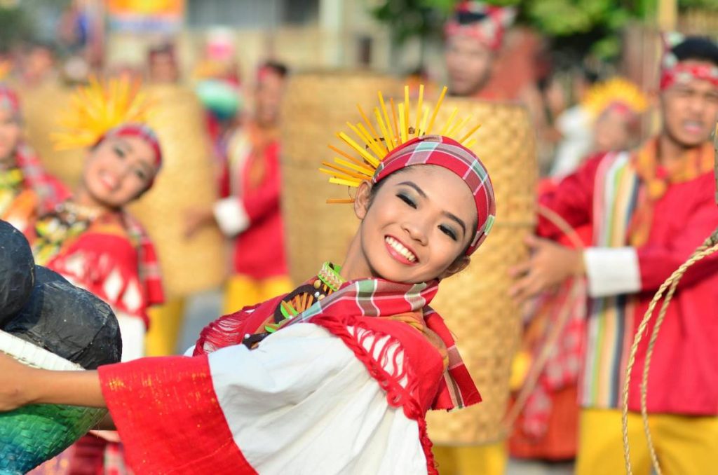 Cultural performance during an event at convention centers in the Philippines.